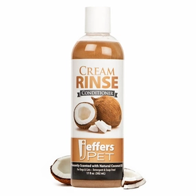 Jeffers Cream Rinse Pet Conditioner with Coconut Oil cat grooming cat shampoo cat conditioner cat comb cat grooming glove