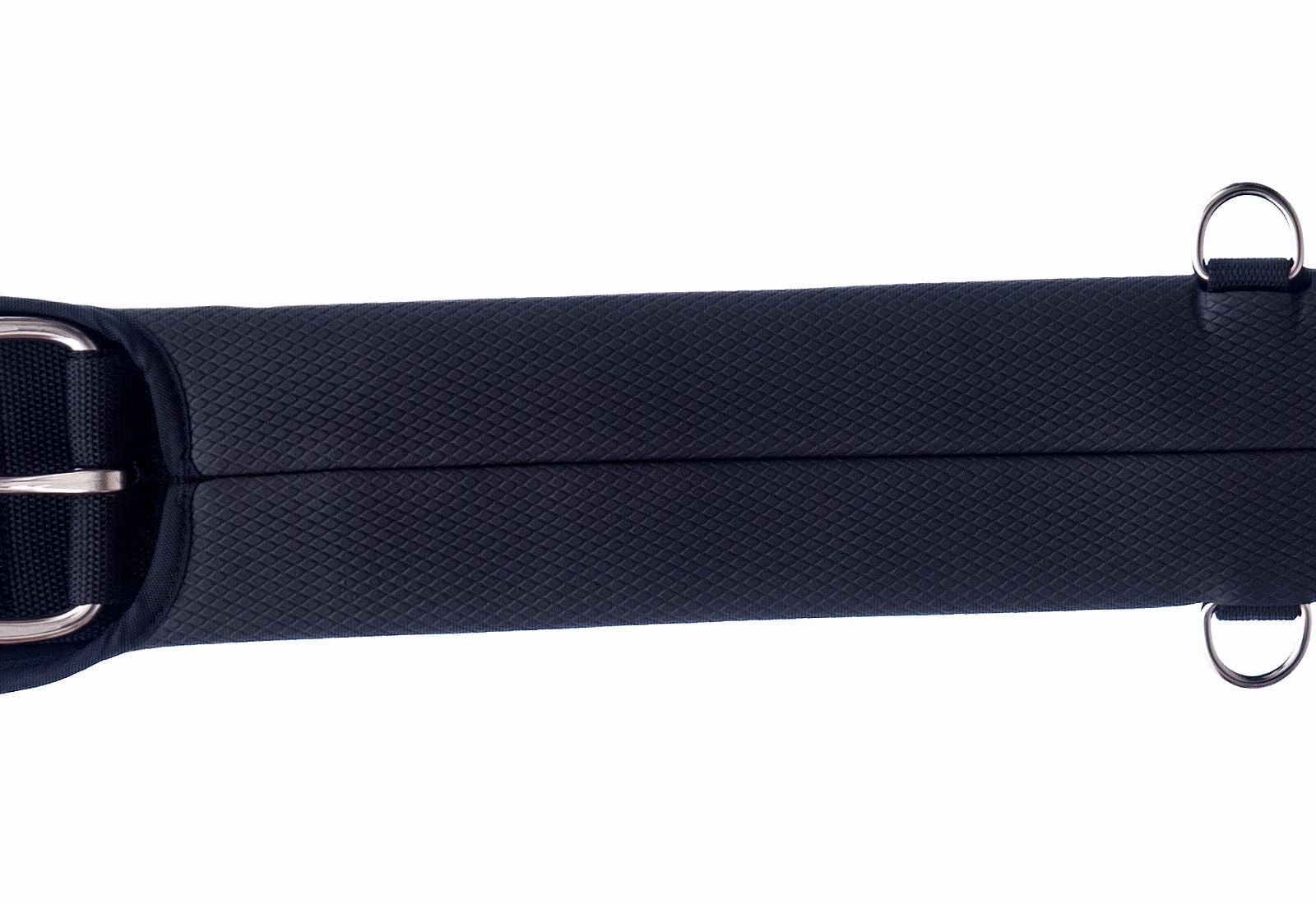 Jeffers Equine Straight Western PVC Cinch with Stainless Steel Hardware, Black