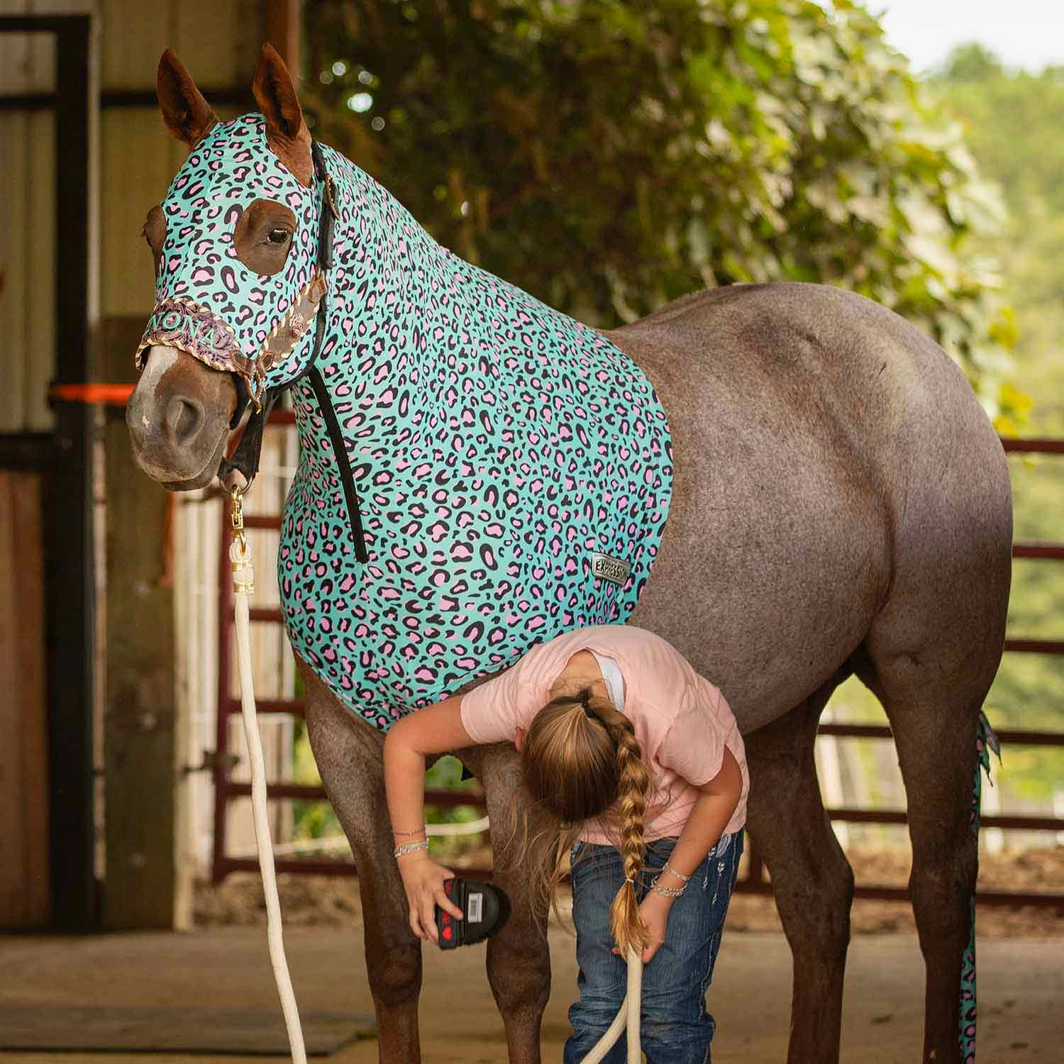 Jeffers Expression Lycra Hood for Horses