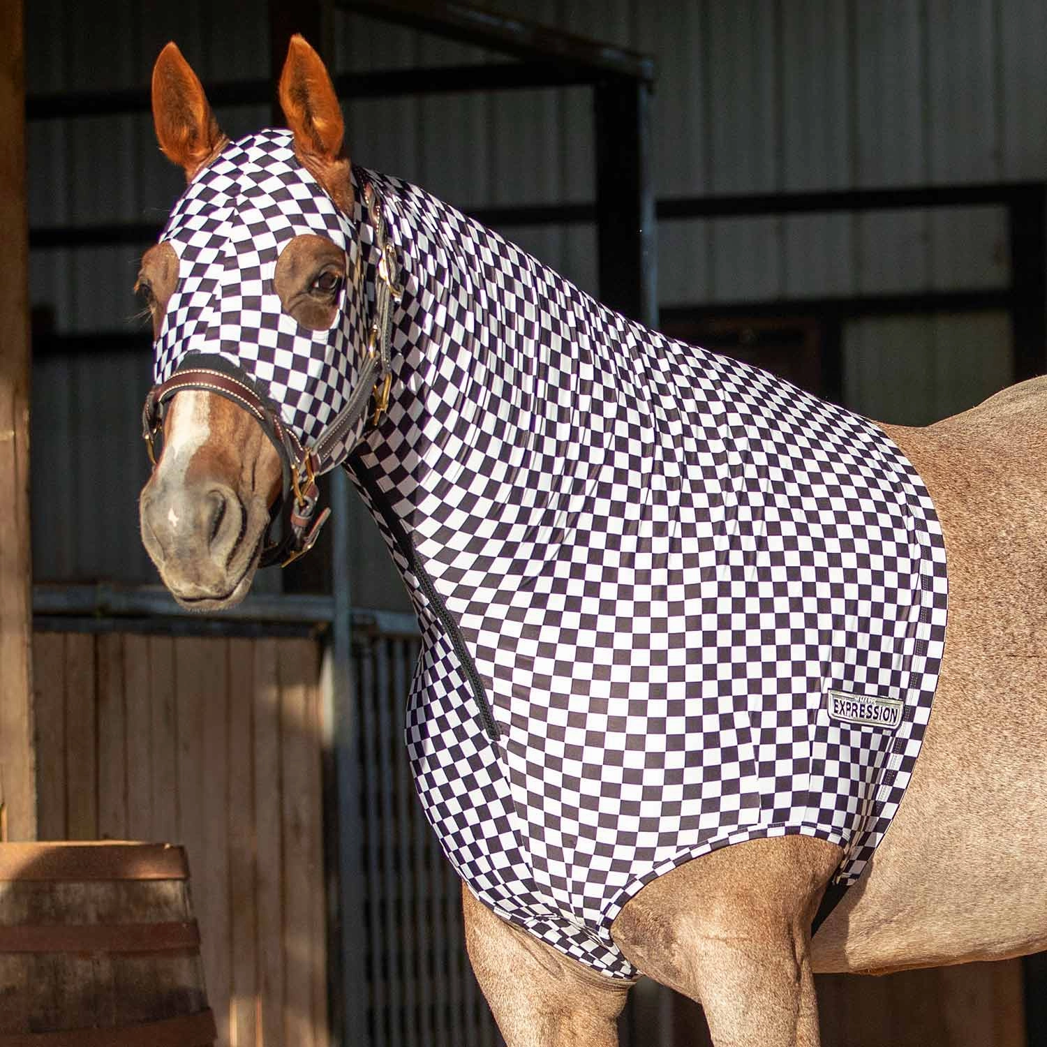 Jeffers Expression Lycra Hood for Horses pet shampoo pet brush pet wipes pet scissors pets comb