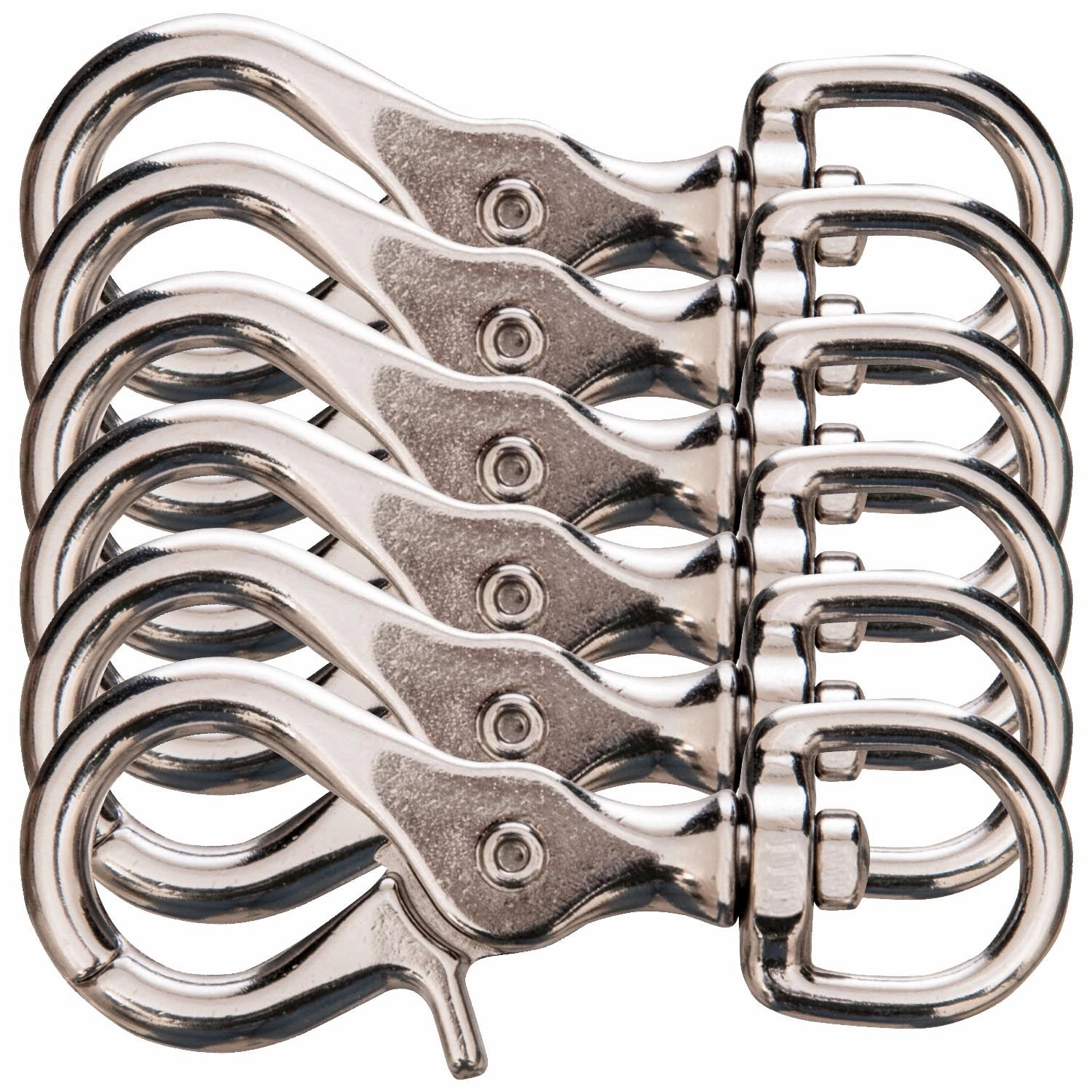 Jeffers Giant Nickel-Plated Scissor Snap, 3-3/4"