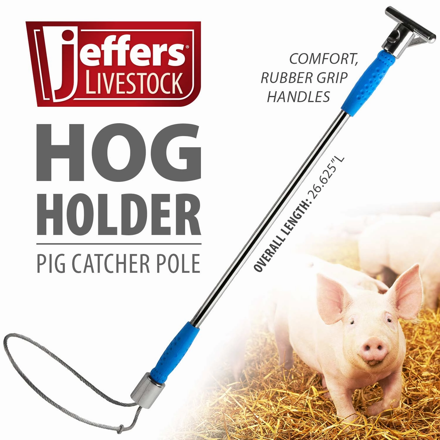 Jeffers Hog Holder Pig Catcher Pole multi-pet food pet bundle kits pet care sets pet health combos pet treat packs