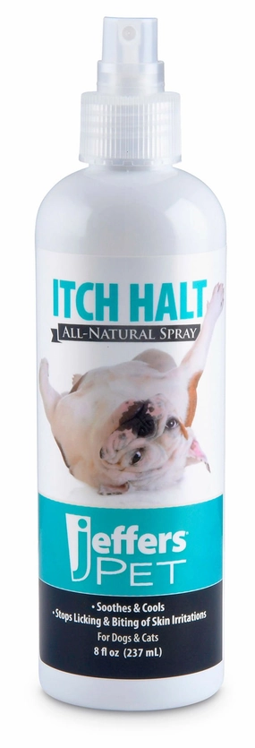 Jeffers Itch Halt All-Natural Soothing Pet Spray, 8 oz cat grooming cat shampoo cat conditioner cat comb cat grooming glove