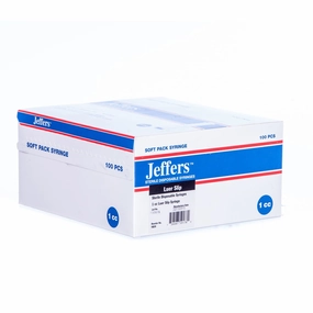 Jeffers Luer Slip Syringes, Box of 100 wet cat food canned food for cats gravy cat cans soft texture cat food wet pouches