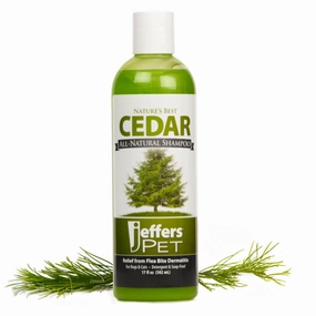 Jeffers Nature's Best Cedar Shampoo for Dogs and Cats cat grooming cat shampoo cat conditioner cat comb cat grooming glove