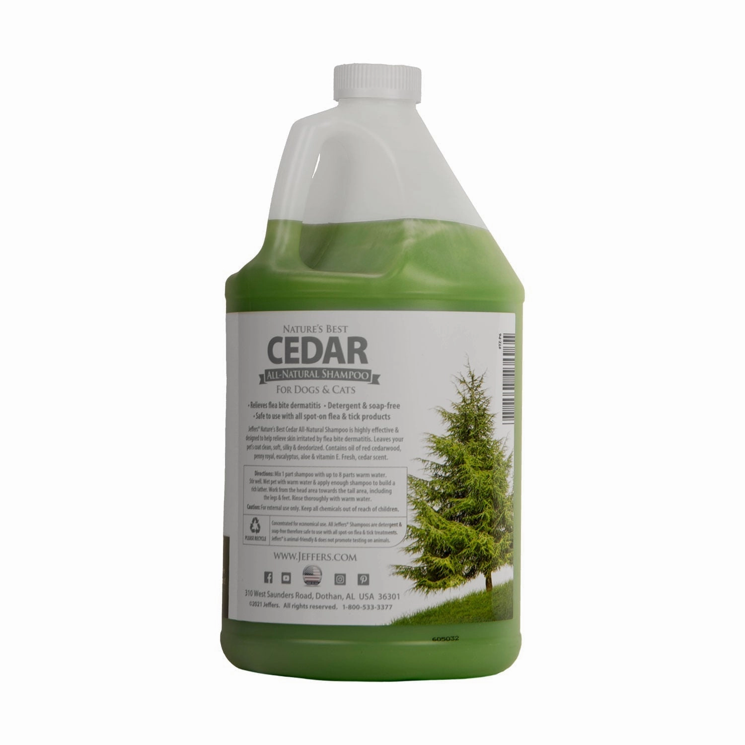 Jeffers Nature's Best Cedar Shampoo for Dogs and Cats