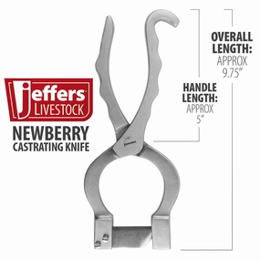 Jeffers Newberry Castrating Knife (& Replacement Blades) sheep feed sheep mineral sheep hay sheep pellets sheep salt block