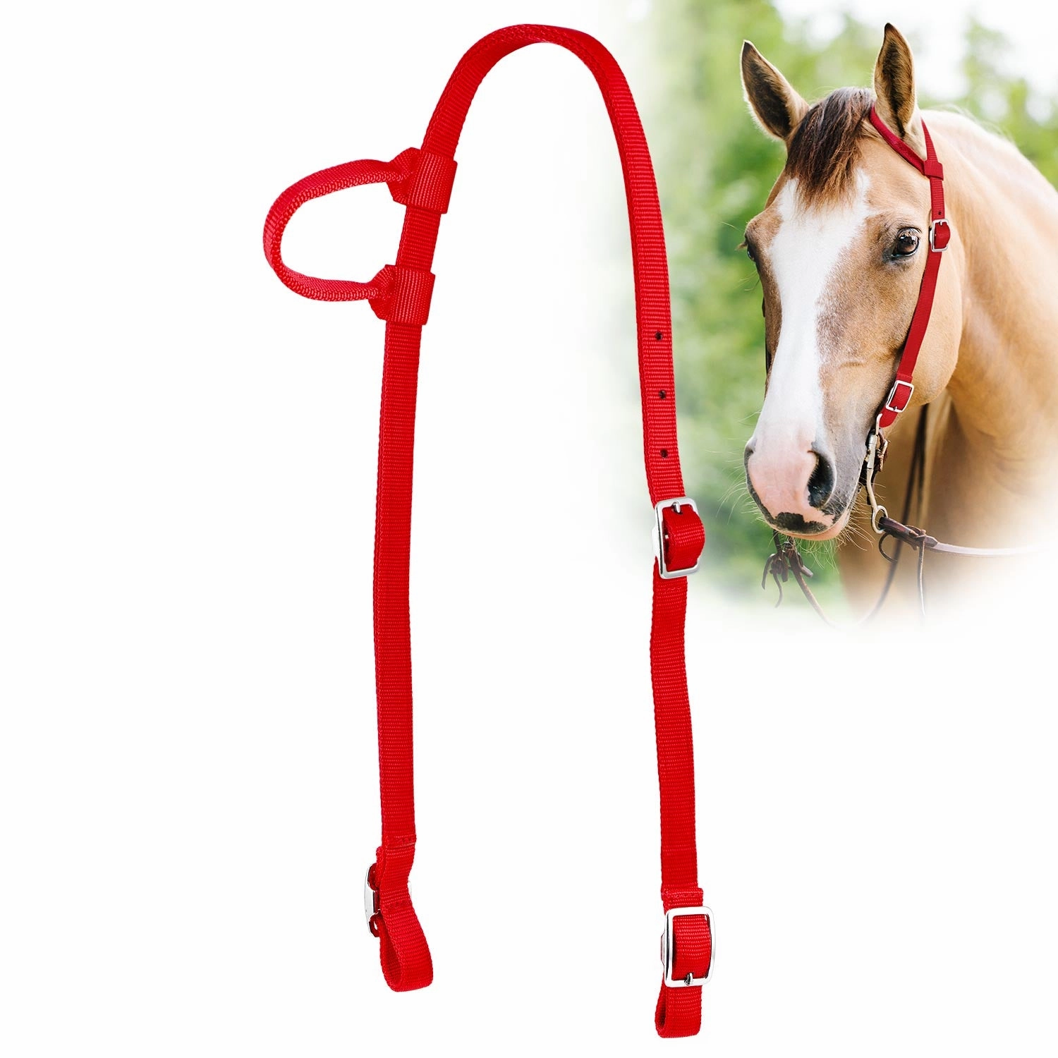 Jeffers Nylon One Ear Western Horse Headstall