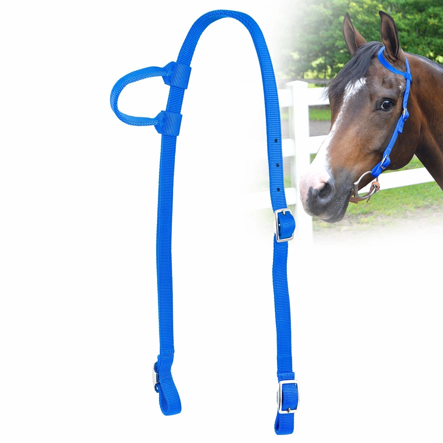 Jeffers Nylon One Ear Western Horse Headstall