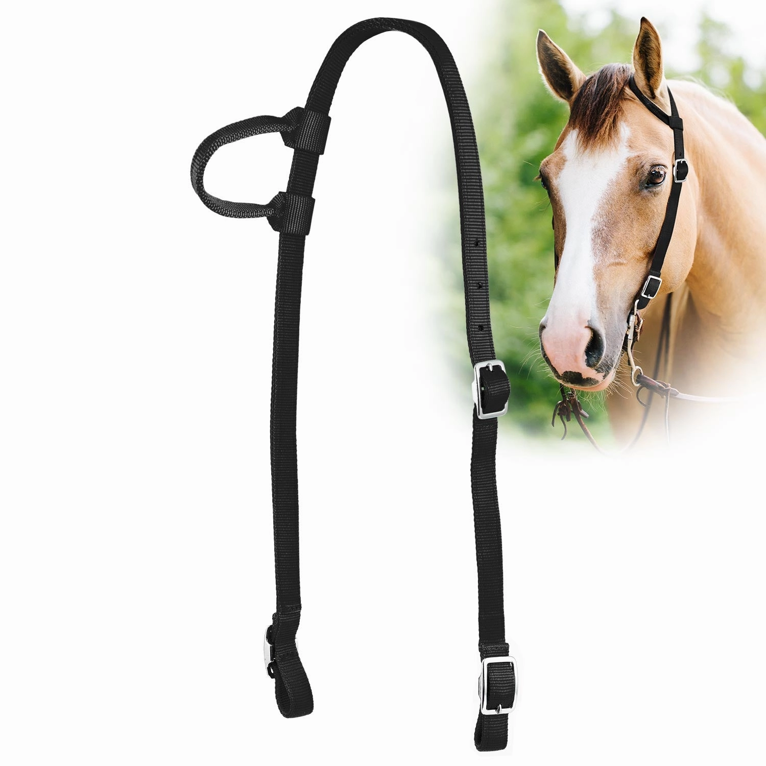 Jeffers Nylon One Ear Western Horse Headstall