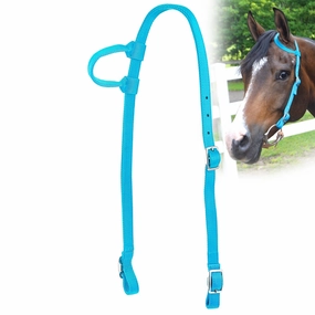 Jeffers Nylon One Ear Western Horse Headstall cat fur care cat grooming tools cat deshedding brush cat bath kit cat nail trimmer