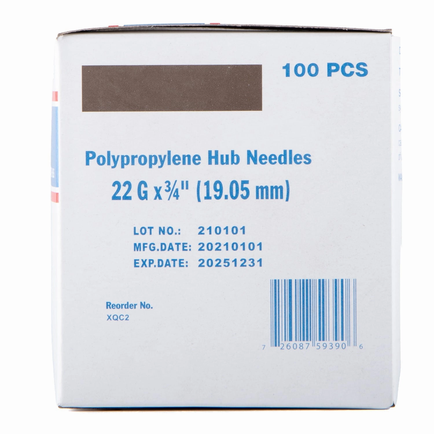 Jeffers Poly Hub Hypodermic Needles for Veterinary Use, Box of 100