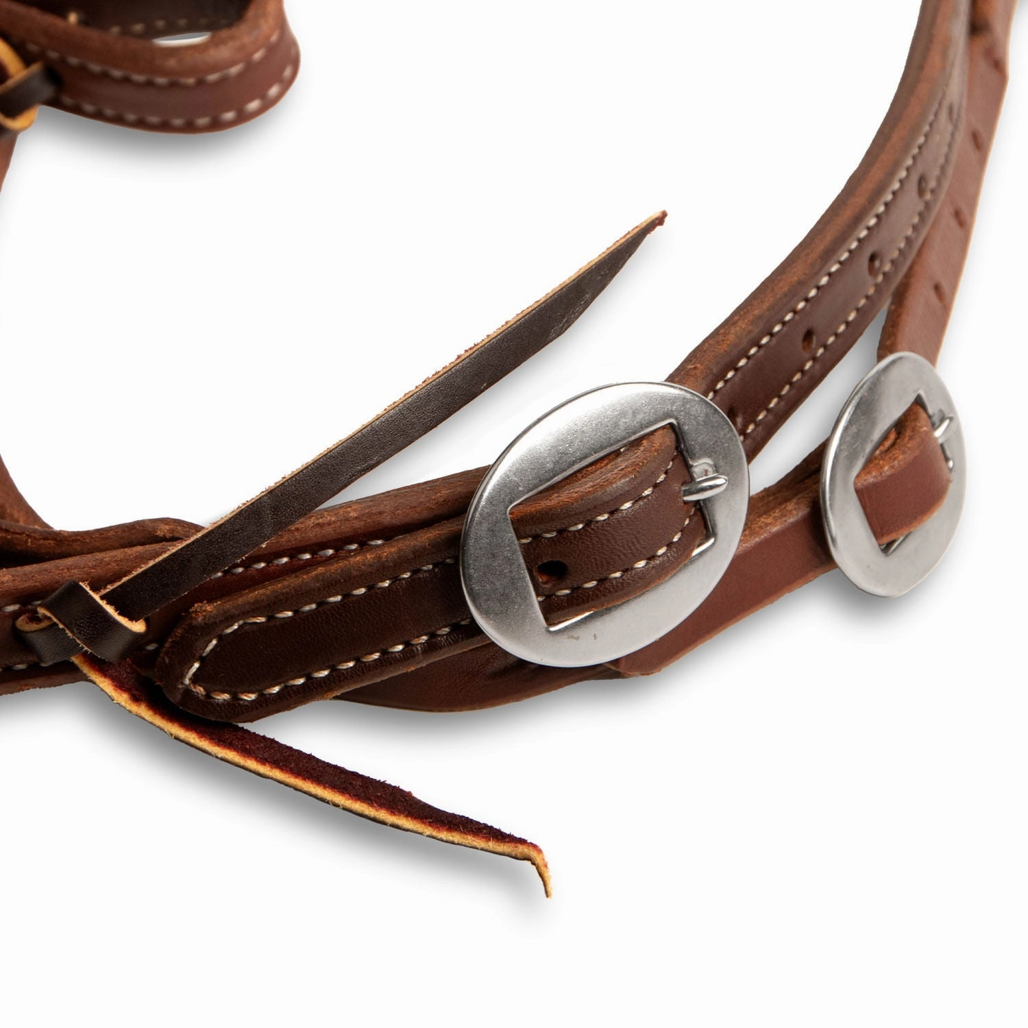 Jeffers Poplar Head Premium Doubled & Stitched Oiled Harness Browband Headstall