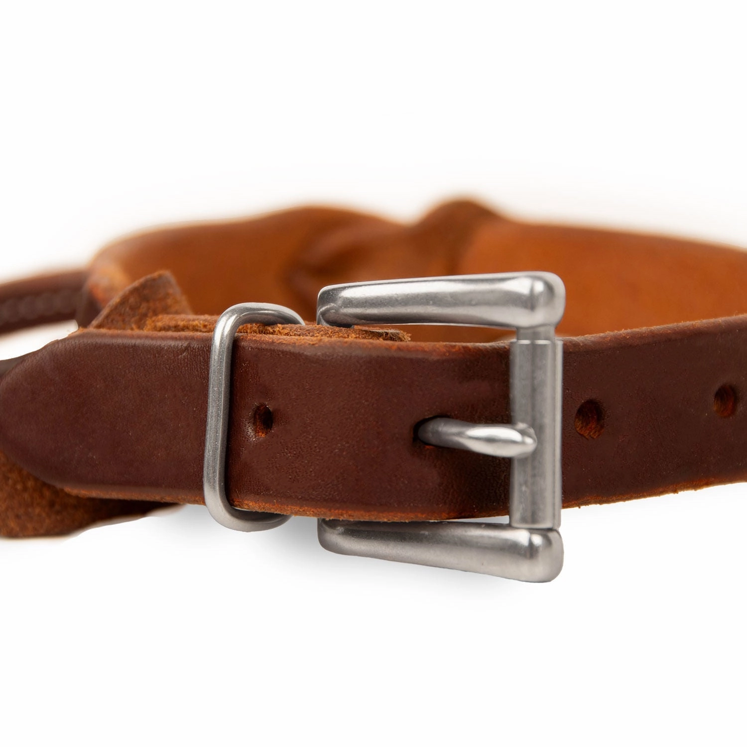 Jeffers Poplar Head Premium Oiled Harness Leather Rolled Night Latch