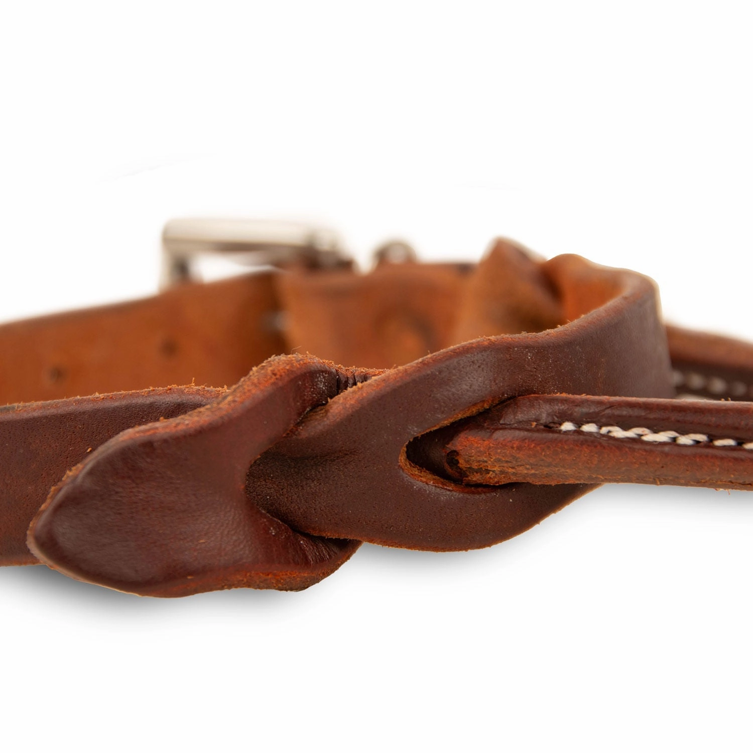 Jeffers Poplar Head Premium Oiled Harness Leather Rolled Night Latch