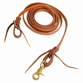 Jeffers Poplar Head Premium Oiled Harness Leather Roping Rein cat fur care cat grooming tools cat deshedding brush cat bath kit cat nail trimmer