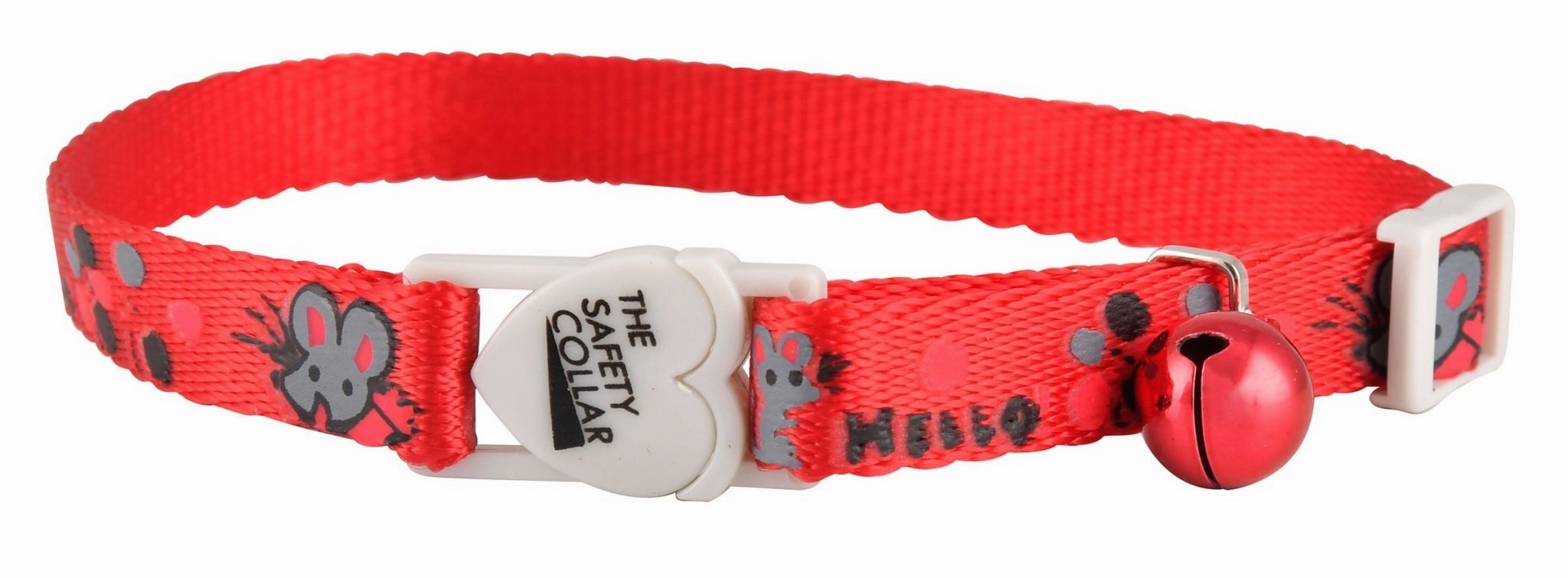 Jeffers Reflective Nylon Safety Collar with Bell for Cats