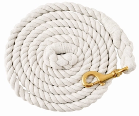 Jeffers Solid Cotton Horse Lead Ropes with Brass Bolt Snap, 10' L chicken supplies backyard chicken coop accessories poultry food chicken vitamins