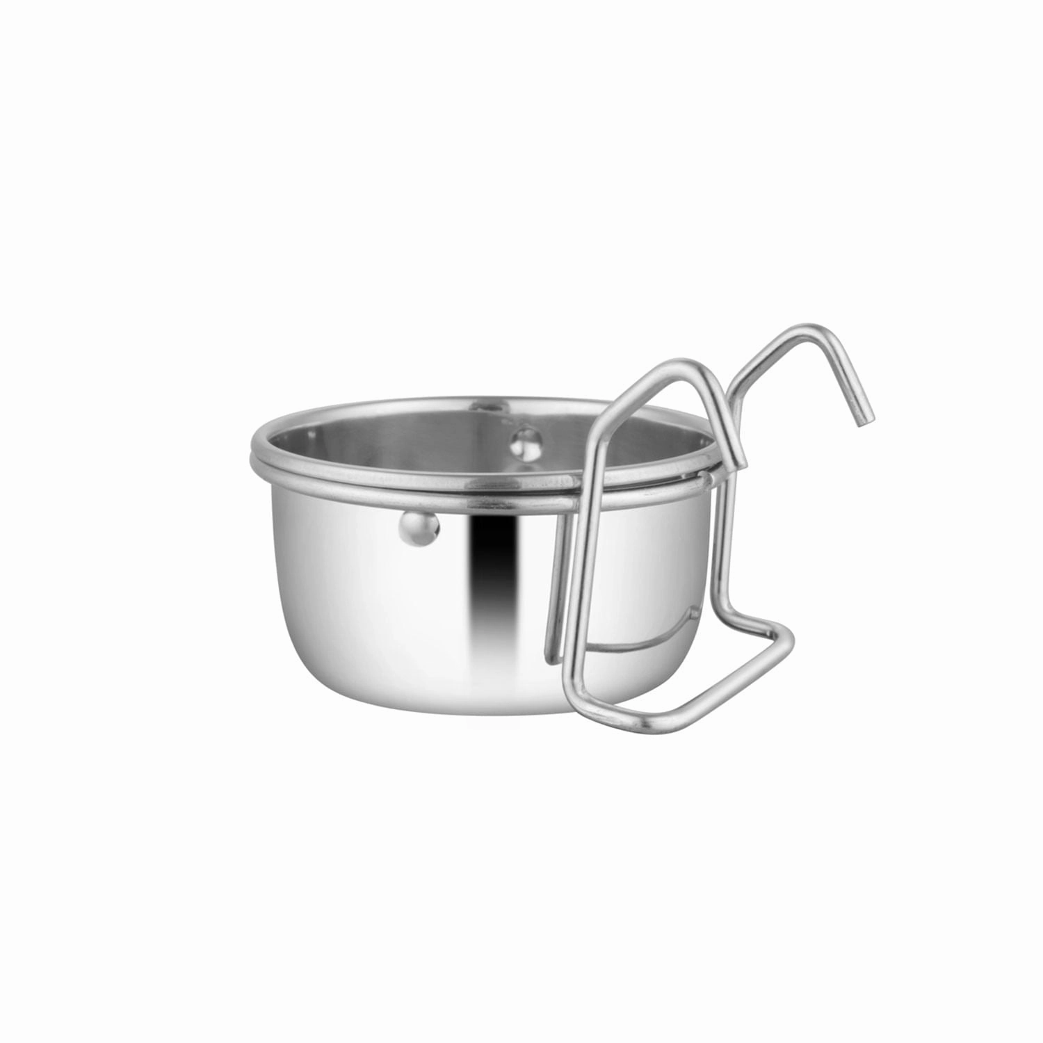 Jeffers Stainless Steel Cage Cup Pet Feeders with Hooks cat grooming cat shampoo cat conditioner cat comb cat grooming glove