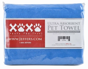 Jeffers Ultra Absorbent Pet Drying Towel for Faster Drying of Dogs & Cats After Bath cat grooming cat shampoo cat conditioner cat comb cat grooming glove