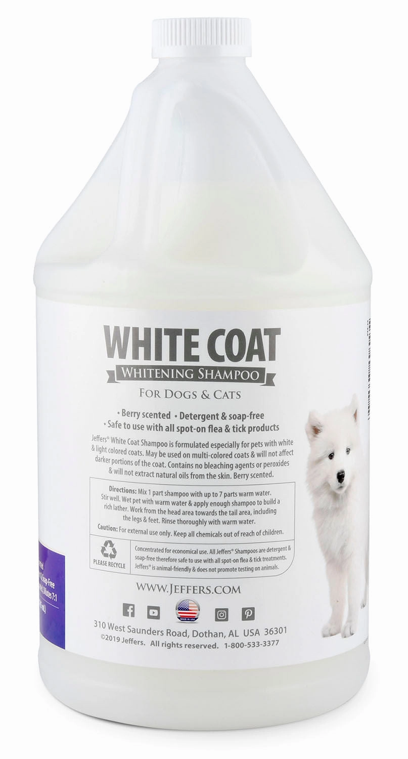 Jeffers White Coat Whitening Pet Shampoo