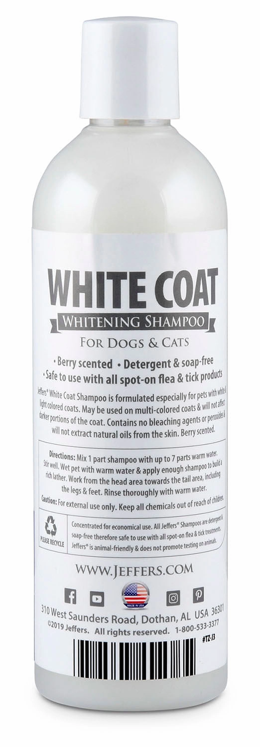 Jeffers White Coat Whitening Pet Shampoo