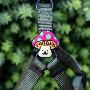 Jiby Dog Crew Silicone Dog Badge Charm - Fun Guy dog accessories dog collar dog leash dog bowtie dog backpack