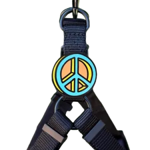 Jiby Dog Crew Silicone Dog Badge Charm - Peace Dog dog accessories dog collar dog leash dog bowtie dog backpack