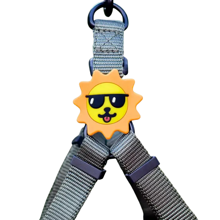 Jiby Dog Crew Silicone Dog Badge Charm - Suns Out dog accessories dog collar dog leash dog bowtie dog backpack