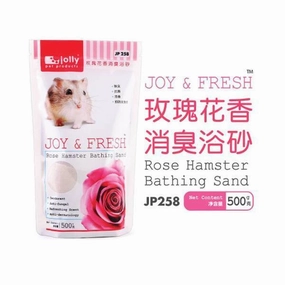 Jolly Joy & Fresh Hamster Bathing Sand Rose 500g (JP258) hamster cage guinea pig supplies small animal accessories rabbit water bottle rat tunnel