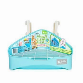 Jolly Triangle Rabbit Toilet Large - Blue (JP272) hamster cage guinea pig supplies small animal accessories rabbit water bottle rat tunnel