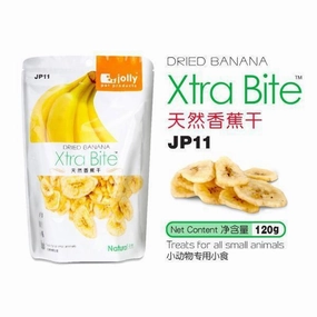 Jolly Xtra Bite Dried Banana 120g (JP11) kitten health kit kitten booster vitamins kid cat immune kitten digestion kitten omega 3