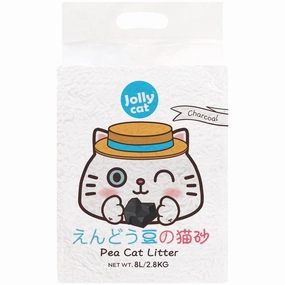 Jollycat Charcoal Clumping Pea Cat Litter 8L kitten supplies kitten toys kitten food kitten litter box kitten bed