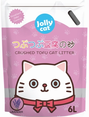 Jollycat Crushed Tofu Lavender Cat Litter 6L kitten supplies kitten toys kitten food kitten litter box kitten bed