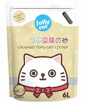 Jollycat Crushed Tofu Original Cat Litter 6L kitten supplies kitten toys kitten food kitten litter box kitten bed