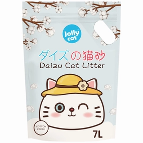 Jollycat Daizu Cotton Fresh Clumping Tofu Cat Litter 7L kitten supplies kitten toys kitten food kitten litter box kitten bed