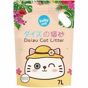 Jollycat Daizu Hawaiian Tropical Clumping Tofu Cat Litter 7L kitten supplies kitten toys kitten food kitten litter box kitten bed