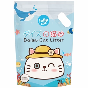 Jollycat Daizu Ocean Breeze Clumping Tofu Cat Litter 7L kitten supplies kitten toys kitten food kitten litter box kitten bed