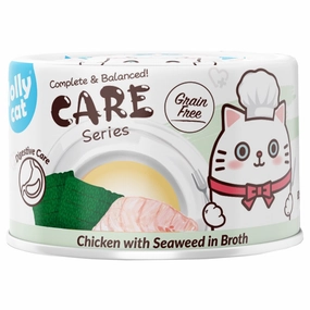 Jollycat Digestive Care Chicken With Seaweed In Broth Grain-Free Canned Cat Food 80g natural cat food soft cat treats freeze dried cat food organic cat treats indoor cat food