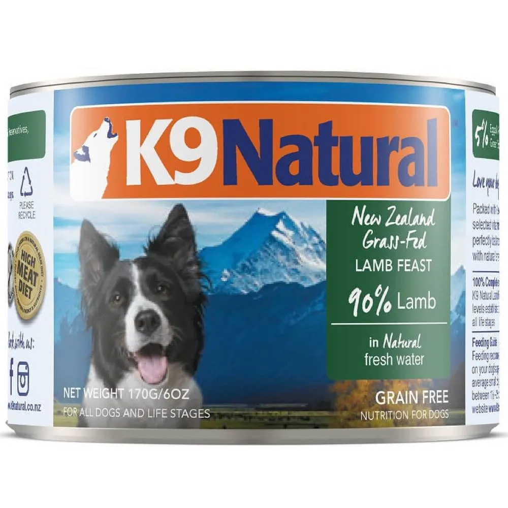 K9 Natural Lamb Feast Canned Dog Food 170g dog toys interactive dog toy plush dog toy dog rope toy squeaky toy