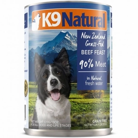K9 Natural Beef Feast Canned Dog Food 370g canned dog food wet dog food grain free dog food dog food with gravy beef dog food