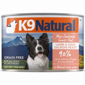 K9 Natural Lamb & King Salmon Feast Grain-Free Canned Dog Food 170g canned dog food wet dog food grain free dog food dog food with gravy beef dog food