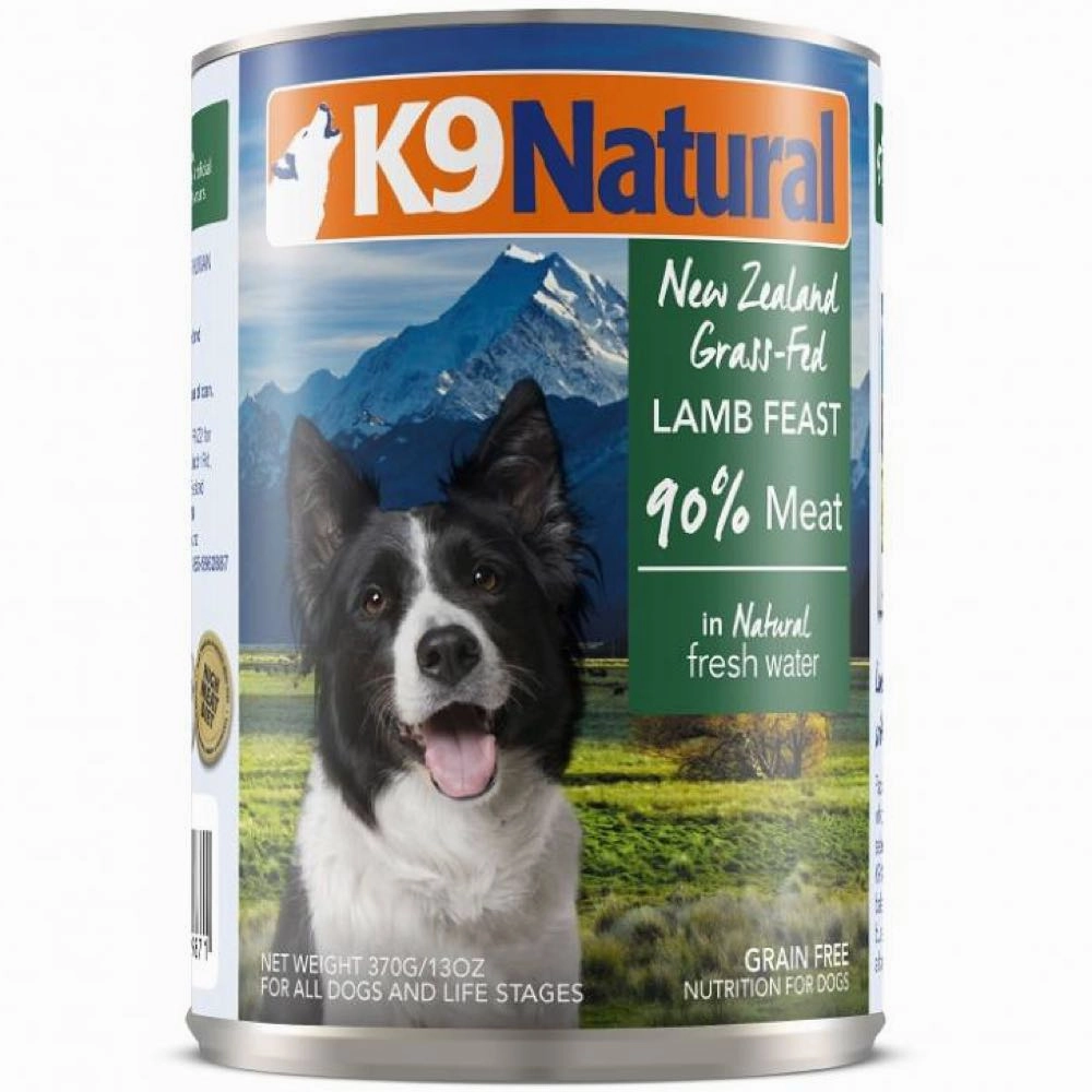 K9 Natural Lamb Feast Canned Dog Food 370g canned dog food wet dog food grain free dog food dog food with gravy beef dog food