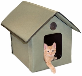 K&H Outdoor Cat House (Unheated) cat scratchers cat towers cat window perch cat heating pad cat calming spray
