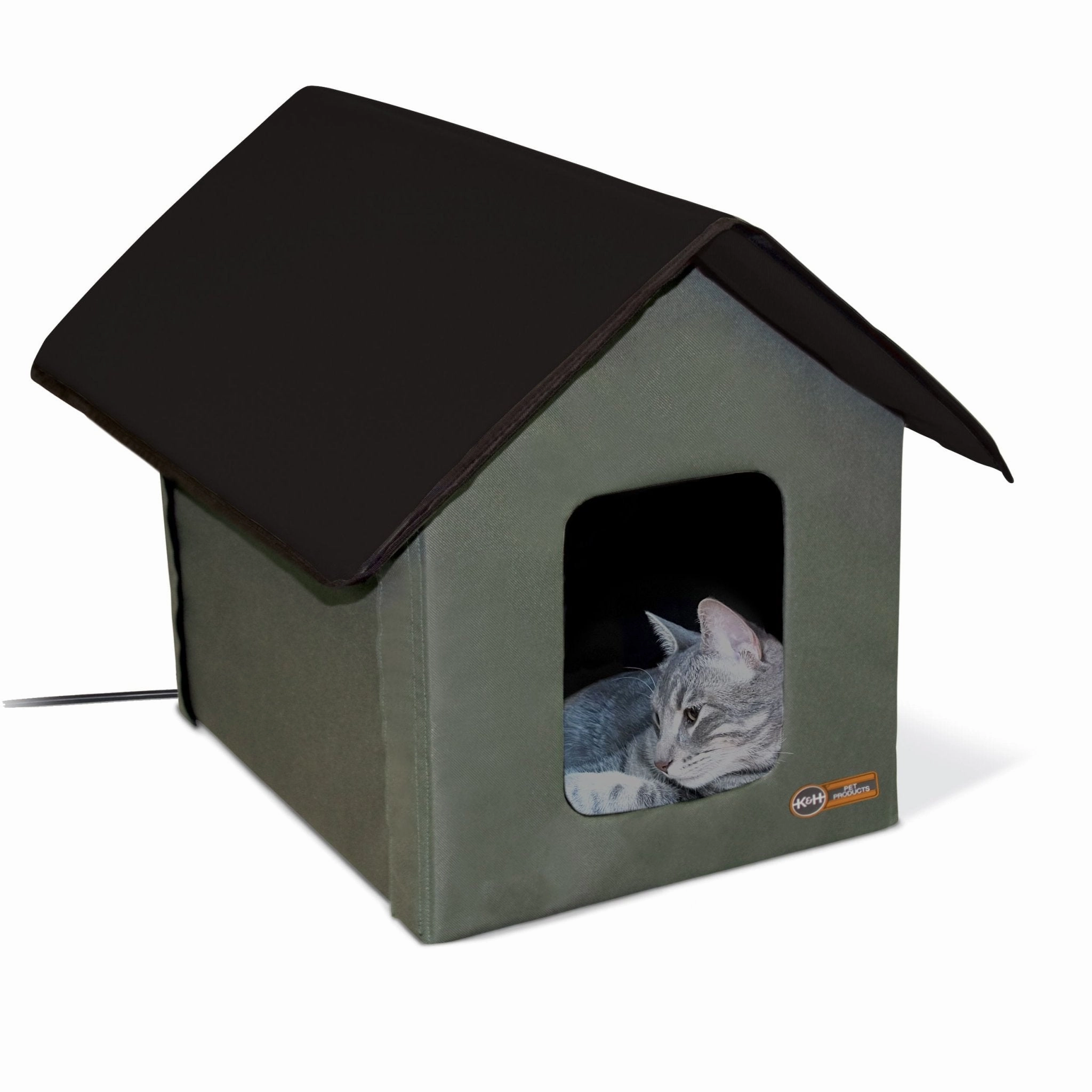 K&H Outdoor Heated Cat House cat beds cat scratching post cat shampoo cat tunnel cat brush
