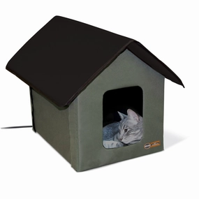 K&H Outdoor Heated Cat House cat beds cat scratching post cat shampoo cat tunnel cat brush