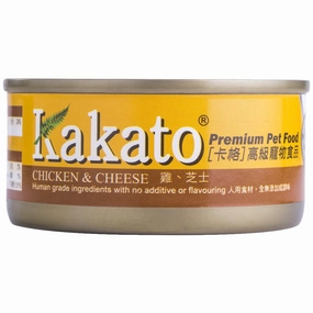Kakato Chicken & Cheese Grain-Free Canned Cat & Dog Food cat food cans soft cat food high protein cat food natural cat food senior cat food