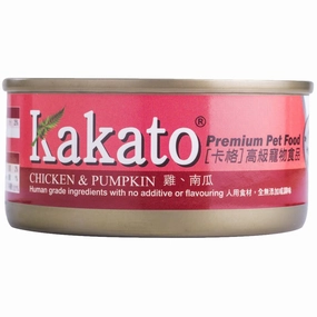 Kakato Chicken & Pumpkin Grain-Free Canned Cat & Dog Food canned dog food wet dog food grain free dog food dog food with gravy beef dog food
