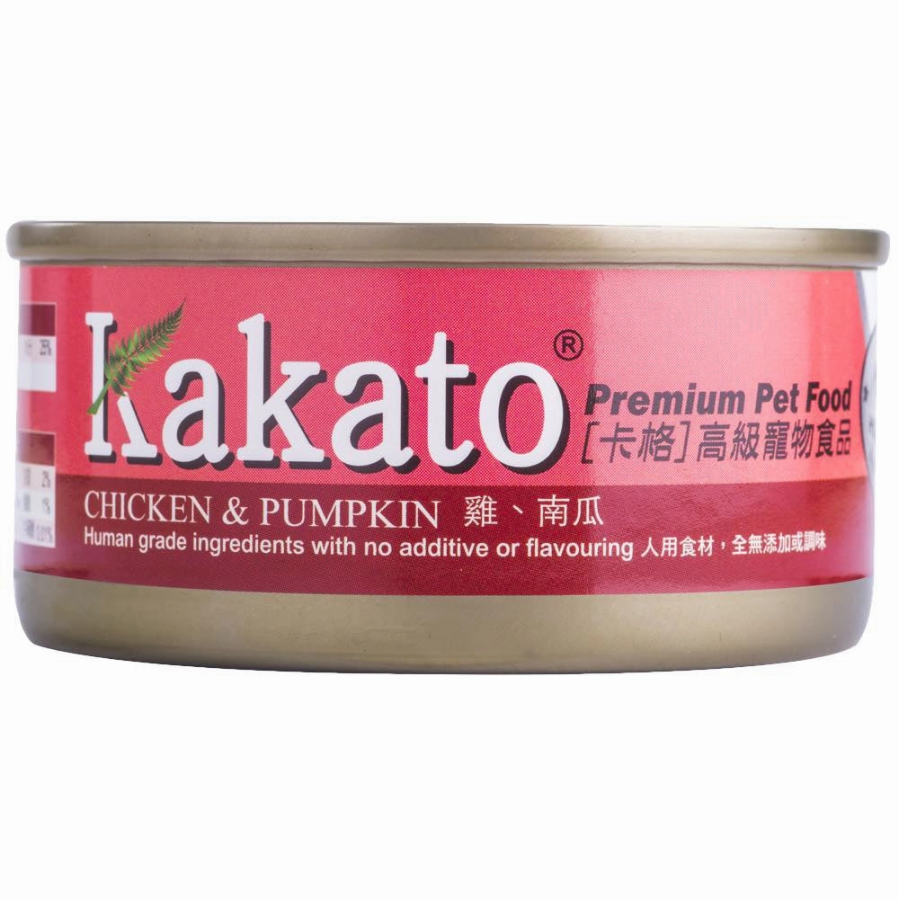 Kakato Chicken & Pumpkin Grain-Free Canned Cat & Dog Food canned dog food wet dog food grain free dog food dog food with gravy beef dog food