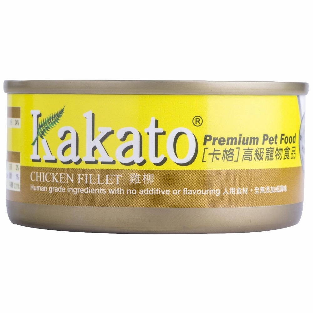 Kakato Chicken Fillet Grain-Free Canned Cat & Dog Food cat food cans soft cat food high protein cat food natural cat food senior cat food